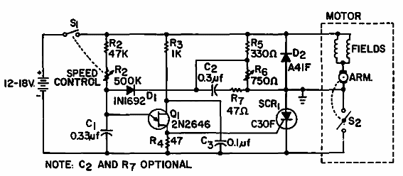 Control de motor DC con SCR 
