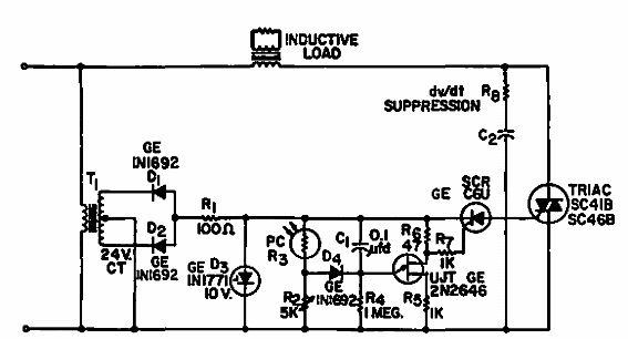 Control por triac para cargas inductivas 
