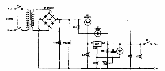 Fuente ajustable de 20 V 
