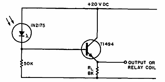 Sensor de luz con fotodiodo 
