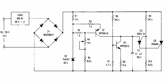 Regulador de 90 V con PUT 
