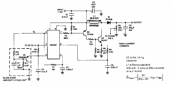 Convertidor CC de 18 V a 30 V con 200 mA 
