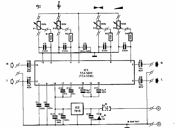 Control de tono y preamplificador 
