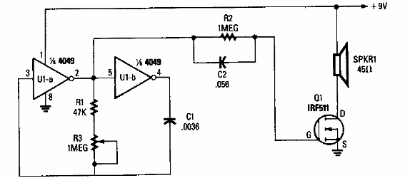 Oscilador de audio 4049 
