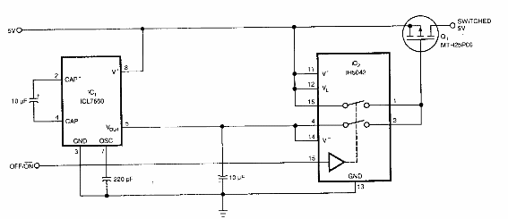 Conmutador para 5 V 
