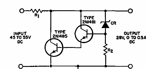 Regulador shunt de 28 V x 500 mA 
