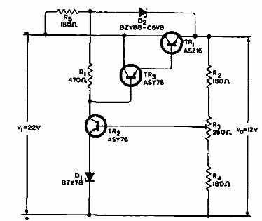 Regulador 12V x360 mA 
