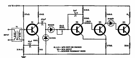 Receptor selectivo de frecuencia 
