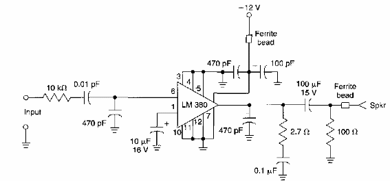 Amplificador de 1 W 
