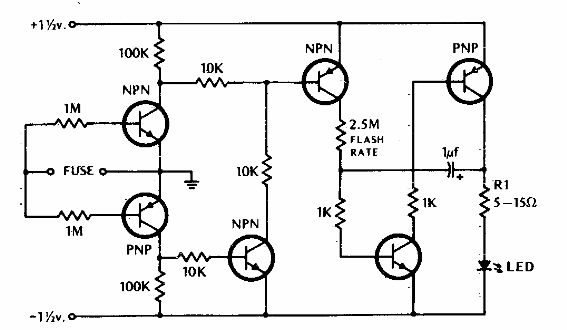 Alarma de fusible fundido
