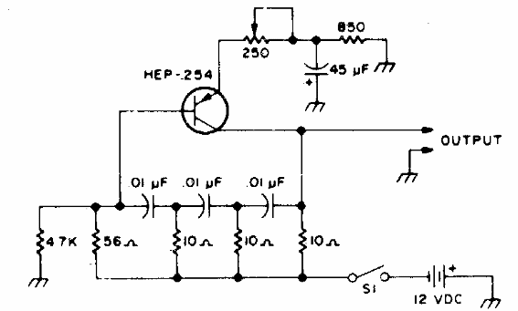 Oscilador 800 Hz 
