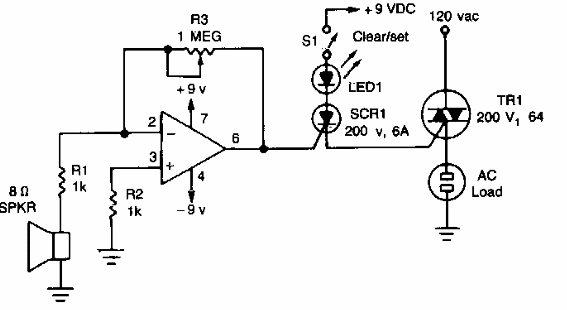 Llave activada por triac 
