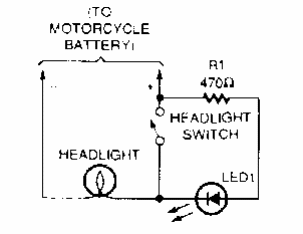 Monitor de faro de motocicleta 
