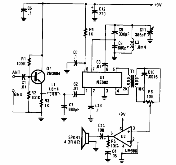 Receptor simple de baja frecuencia 
