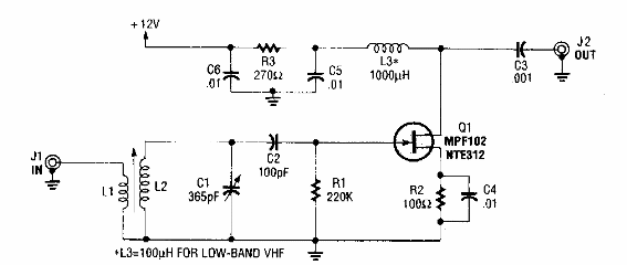 Preselector con JFET
