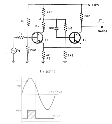 Schmitt trigger transistorizado
