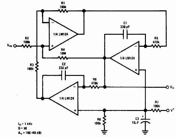 Biquad band pass filter 
