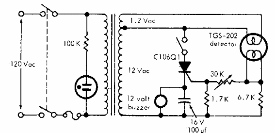 Detector de gas y humo 
