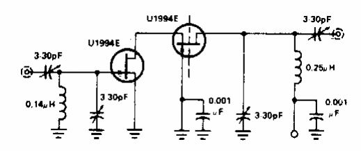 Amplificador en cascode para de 80 MHz
