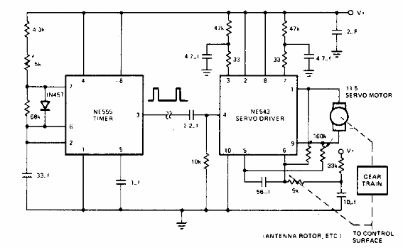 Servo control 555 
