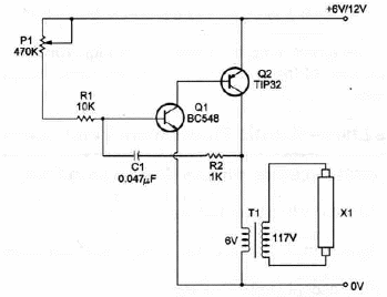 Inversor simple para fluorescente 

