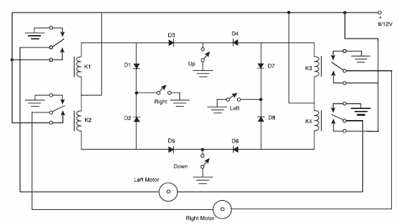 Control de dos motores con un joystick 
