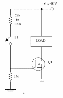 Interruptor de potencia con MOSFET 
