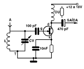 Preamplificador RF sintonizado 
