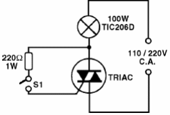 Interruptor de potencia con Triac 
