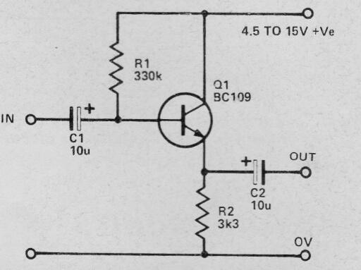 Etapa de amplificador con seguidor de emisor 
