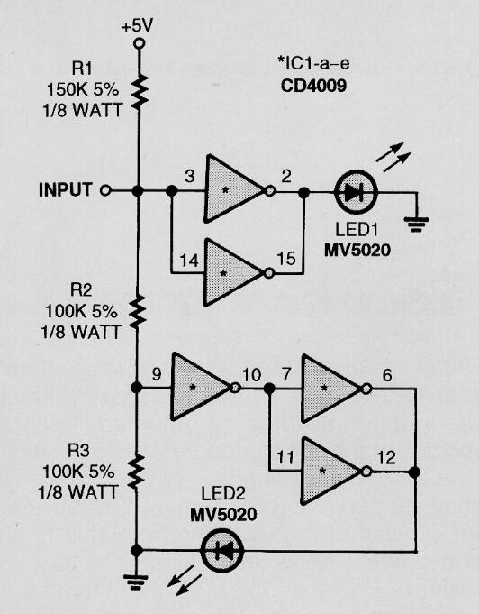 Sonda lógica CMOS 
