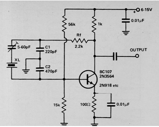 Oscilador XTAL paralelo de 3 a 10 MHz C
