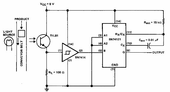 Generador de impulsos controlado por luz 
