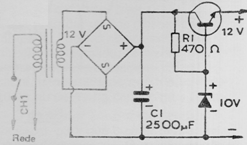 Fuente de alimentación de 12 V x 1 A 
