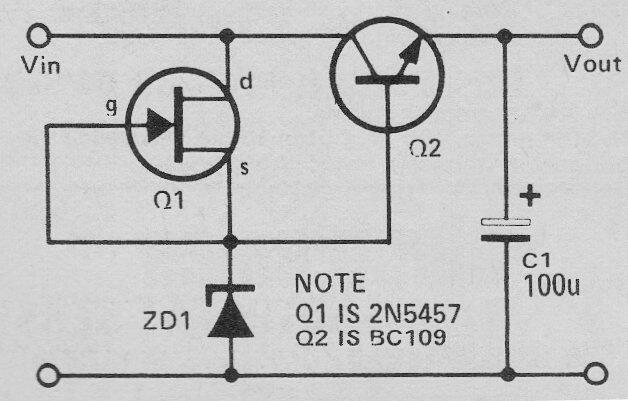Regulador de tensión con FET 
