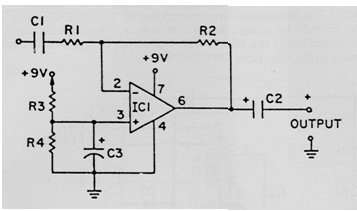 Amplificador AC 741 
