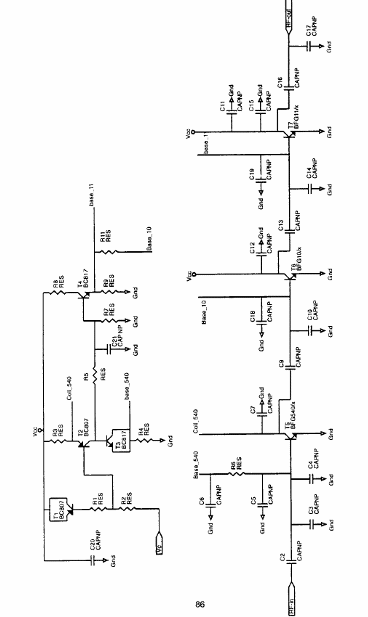 Amplificador de potencia de 1,9 GHz con fuente de alimentación de 
