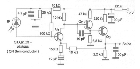 Sensor infrarrojo transistorizado 
