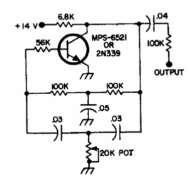 Generador de 100 Hz con Doble T 
