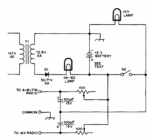 Luz de emergencia de 12 V
