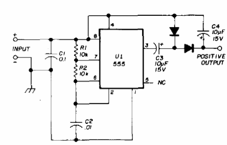 Convertidor de 12 a 20 V 555 
