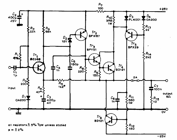 Amplificador de 30 W 
