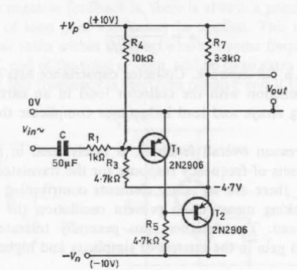 Etapa de amplificador con retroalimentación negativa 
