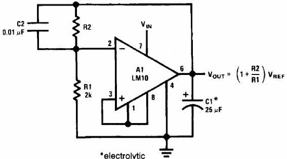 Regulador positivo ajustable LM10
