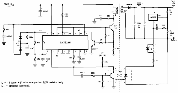 Fuente de alimentación conmutada 5 V x 1 A 
