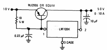 Regulador 5 V x 10 A LM109 
