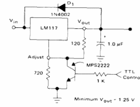 Fuente com shutdown TTL LM117 
