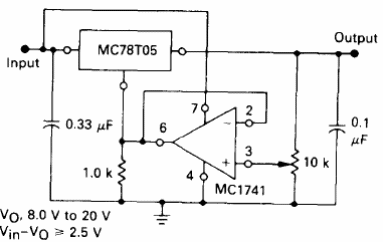 Regulador 3 A MC78T05 
