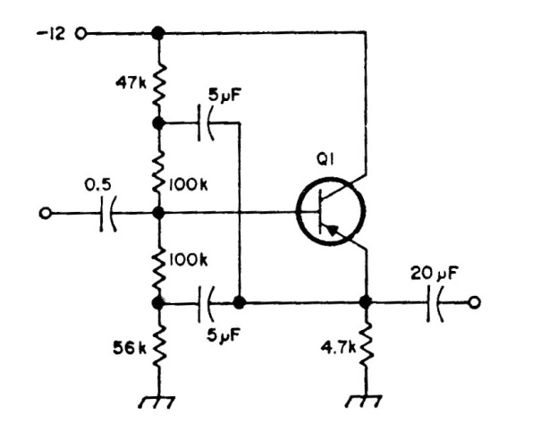 Amplificador de 10 Hz a 220 kHz 
