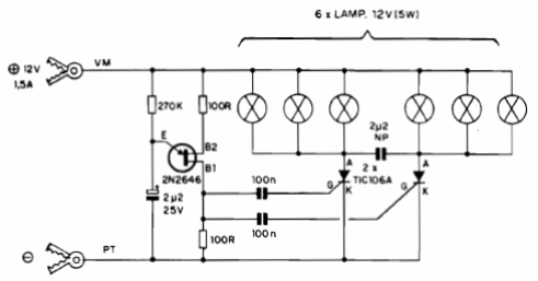 Triángulo de luz para coche 
